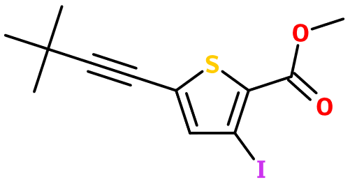 (图片) MC095966 5-(3,3-Dimethyl-1-butyn-1-yl)-3-iodo-2-thiophene-COOMe